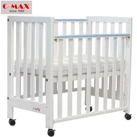 C-MAX 標準嬰兒床 #889-B (附送4吋床褥)-白色