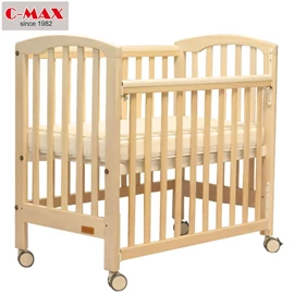 C-MAX 標準嬰兒床 #893 (附送3吋床褥)-象牙木色
