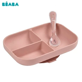 法国BEABA 矽胶餐具套装/ 2件套 Cotton Candy