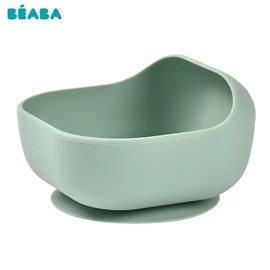 法國BEABA 矽膠吸盤學習碗/ 鼠尾草