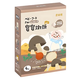 农纯乡 宝宝炖饭/ 奶香野菇起司炖饭 150g X 4入