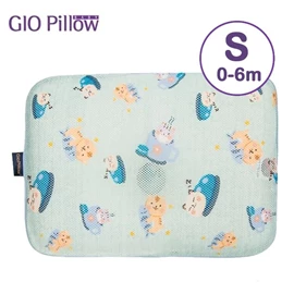 韓國Gio Pillow 超透氣護頭型 嬰兒枕頭-S碼 小貓