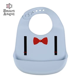 日本西松屋 Smart Angel 矽胶围兜/ 煲呔