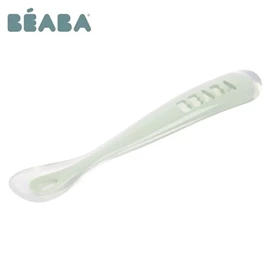法國BEABA 矽膠軟勺(第一階段)-霧綠色