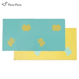 台灣Pato Pato 抗菌動物地墊-8入 沙漠中的貓