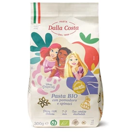 意大利Dalla Costa 有机卡通意粉/ 蕃茄菠菜  迪士尼公主 300g