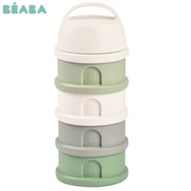 法國BEABA 四層奶粉及小食儲存器/ 鼠尾草綠