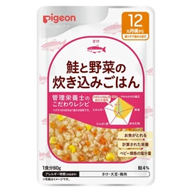 日本Pigeon 便利營養即食餐包-三文魚蔬菜飯 80g