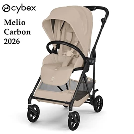 德國Cybex Melio Carbon 2026 碳纖維嬰兒手推車/ Almond Beige