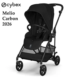 德國Cybex Melio Carbon 2026 碳纖維嬰兒手推車/ Magic Black