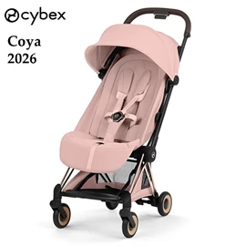 德國Cybex Coya 2026 便攜嬰兒手推車/ 玫瑰金車架 Peach Pink
