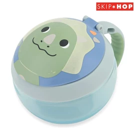 美國Skip Hop 可愛動物園隨行零食杯-恐龍