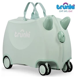 英國Trunki Glide Ride-on 兒童可騎乘行李箱/ Solid Green