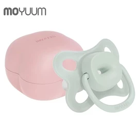韓國Moyuum 透氣矽膠安撫奶嘴連盒/ 3號 綠色
