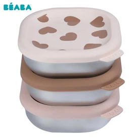 法國BEABA 不鏽鋼食物儲存器/ 3個裝 250ml Big Love
