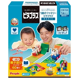 日本People 益智磁性積木BASIC系列/ 家庭套裝 21片