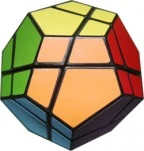 Skewb Ultimate 12 Color with German Stickers Black