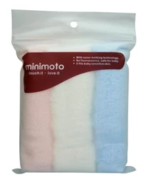 Minimoto 嬰兒小毛巾3條裝;25x25cm