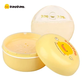 台灣黃色小鴨 雙層嬰兒粉盒(連粉樸)