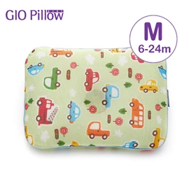 韓國Gio Pillow 超透氣護頭型 嬰兒枕頭-M碼 趣味汽車