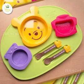 Disney 嬰幼兒餐具套裝 維尼熊款