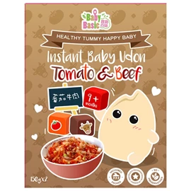 Baby Basic 寶寶百味 即食BB烏冬麵(蕃茄牛肉) 150g x 2