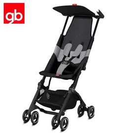 GB Gold Pockit Air 嬰兒手推車-絲絨黑 附有收納袋及揹帶
