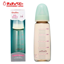 日本CHUCHU 自然.標準口徑 PPSU 奶瓶-240ml