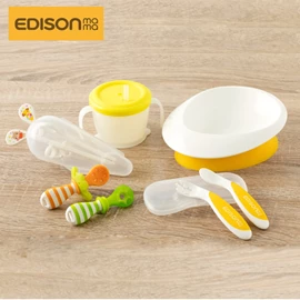 日本Edison 嬰兒學習餐具套裝