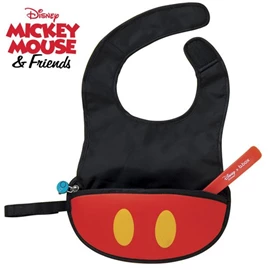 澳洲b.box 便攜式圍兜連餵食匙-米奇