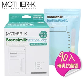 韩国Mother-K 温感母乳抗菌袋-200ml 90个装