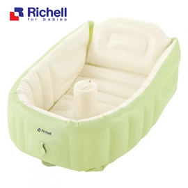 日本Richell 充氣型嬰兒浴盆 Plus