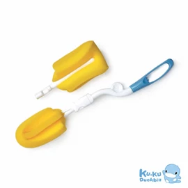 台湾KuKu Duck 360度可替换海绵奶瓶刷