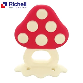 日本Richell 寶寶咬咬系列固齒器-蘑菇