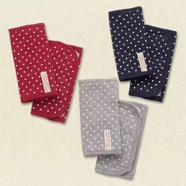 純綿 揹帶咬咬巾-波點系列 兩條裝