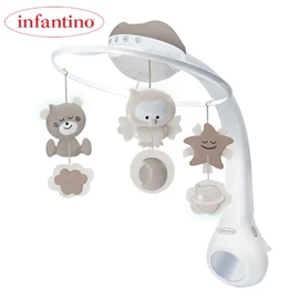 美國infantino 三合一幻燈音樂床鈴(三色選)