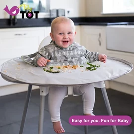 英國Tidy Tot 圍兜防髒托盤二合一套組(三色選)