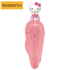 日本Edison 學習筷子連收納盒(右手用)-Hello Kitty