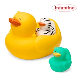 美國infantino 小鴨洗澡玩具套裝