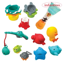 美国infantino 洗澡玩具套装