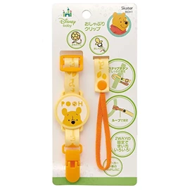 日本Skater 奶嘴牙膠防丟夾-維尼熊