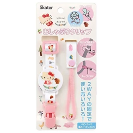 日本Skater 奶嘴牙膠防丟夾-Hello Kitty