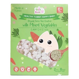 Baby Basic 寶寶百味 有機胚芽米餅(野菜)-2片X8包