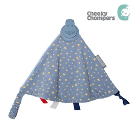 英國Cheeky Chompers 嬰兒牙膠安撫巾-午夜星空