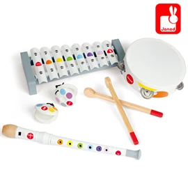 法國Janod 兒童木製樂器套裝-糖果白色