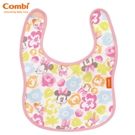 日本Combi 防油污口水肩(不包圍兜)-米妮