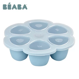 法國BEABA 冷凍矽膠分格儲存器-6格X150ml 藍色