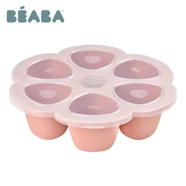 法國BEABA 冷凍矽膠分格儲存器-6格X150ml 粉紅