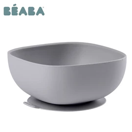 法国BEABA 矽胶吸盘学习碗-10oz 灰色