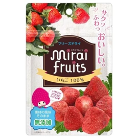 日本mirai fruits 未來果實水果乾/ 士多啤梨 8g